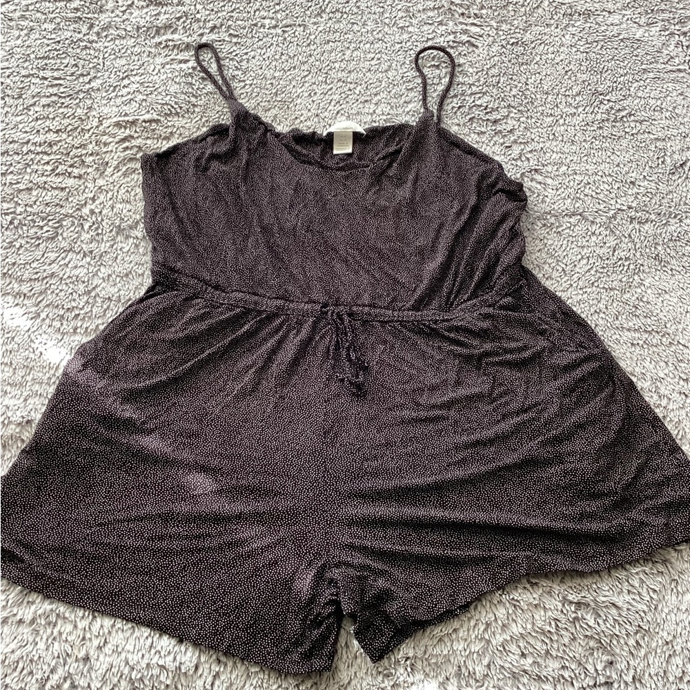 H&M Black and White Polka Dot Top